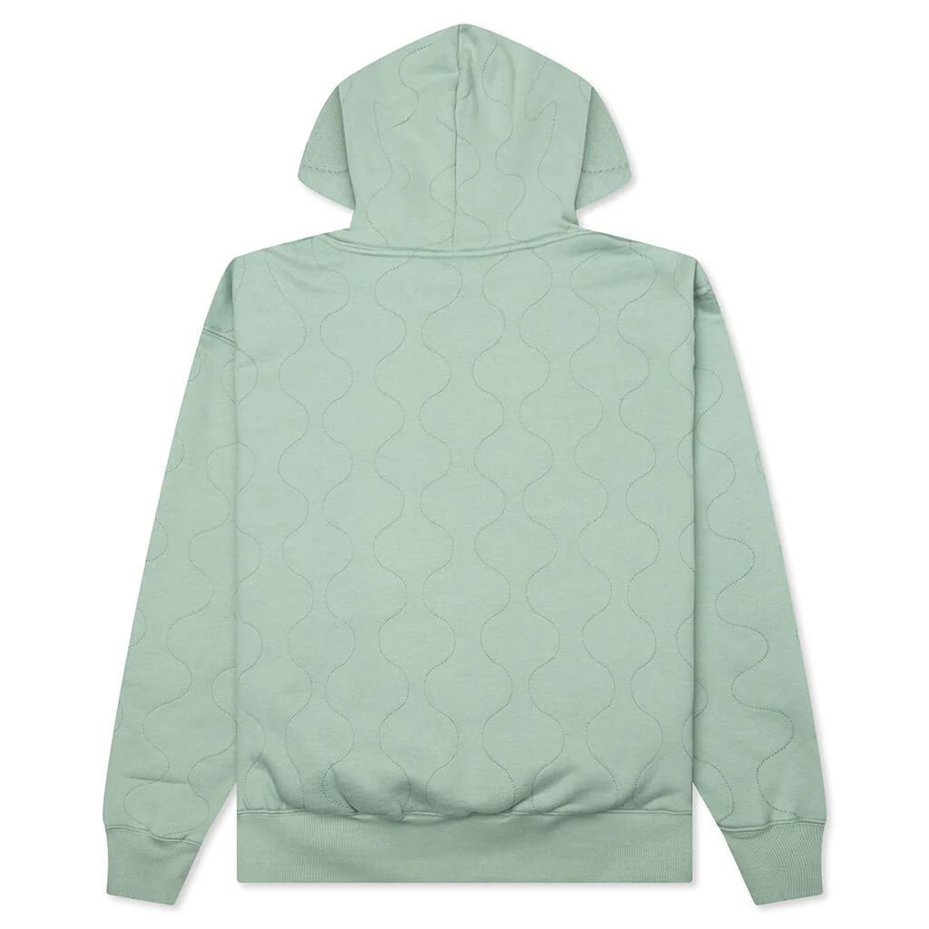Wave Quilted Hoodie - Matcha - Image 2