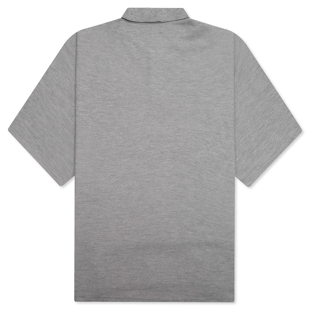 Wyatt Boxy Polo - Grey - Image 2