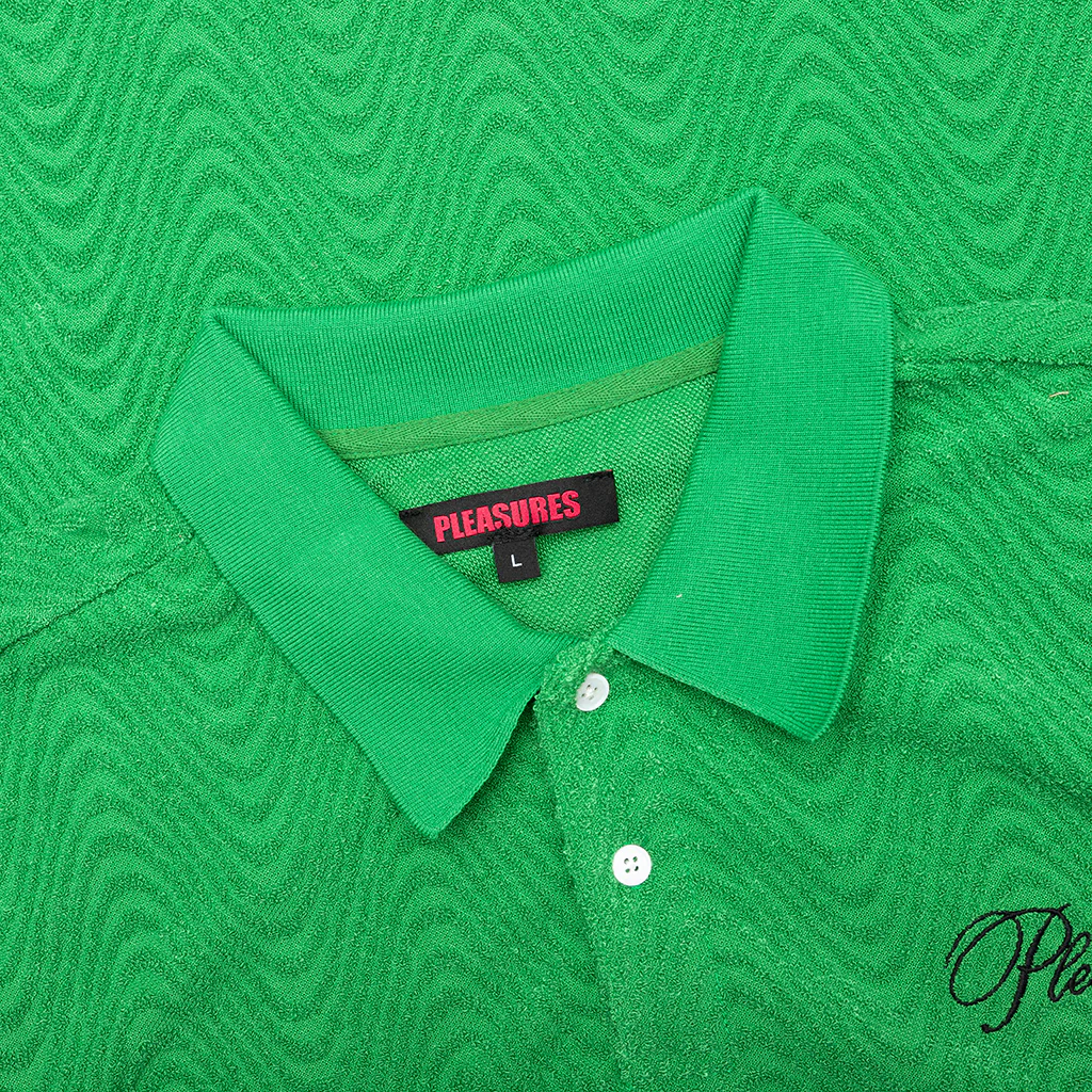 Zen Terry Boxy Polo - Green - Image 3
