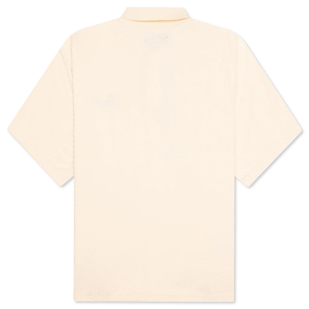 Zen Terry Boxy Polo - Off White - Image 2