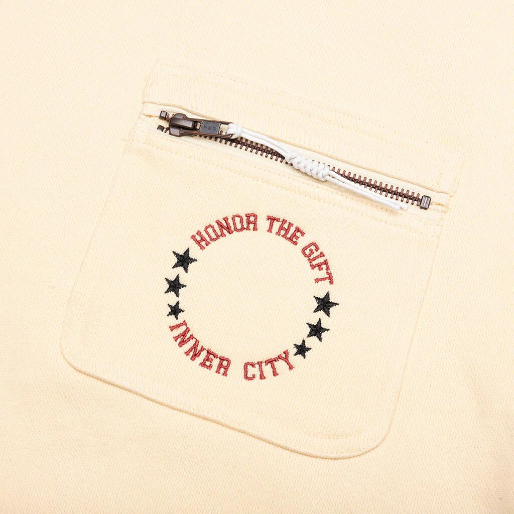 Pocket Pullover Crewneck - Bone - Image 4