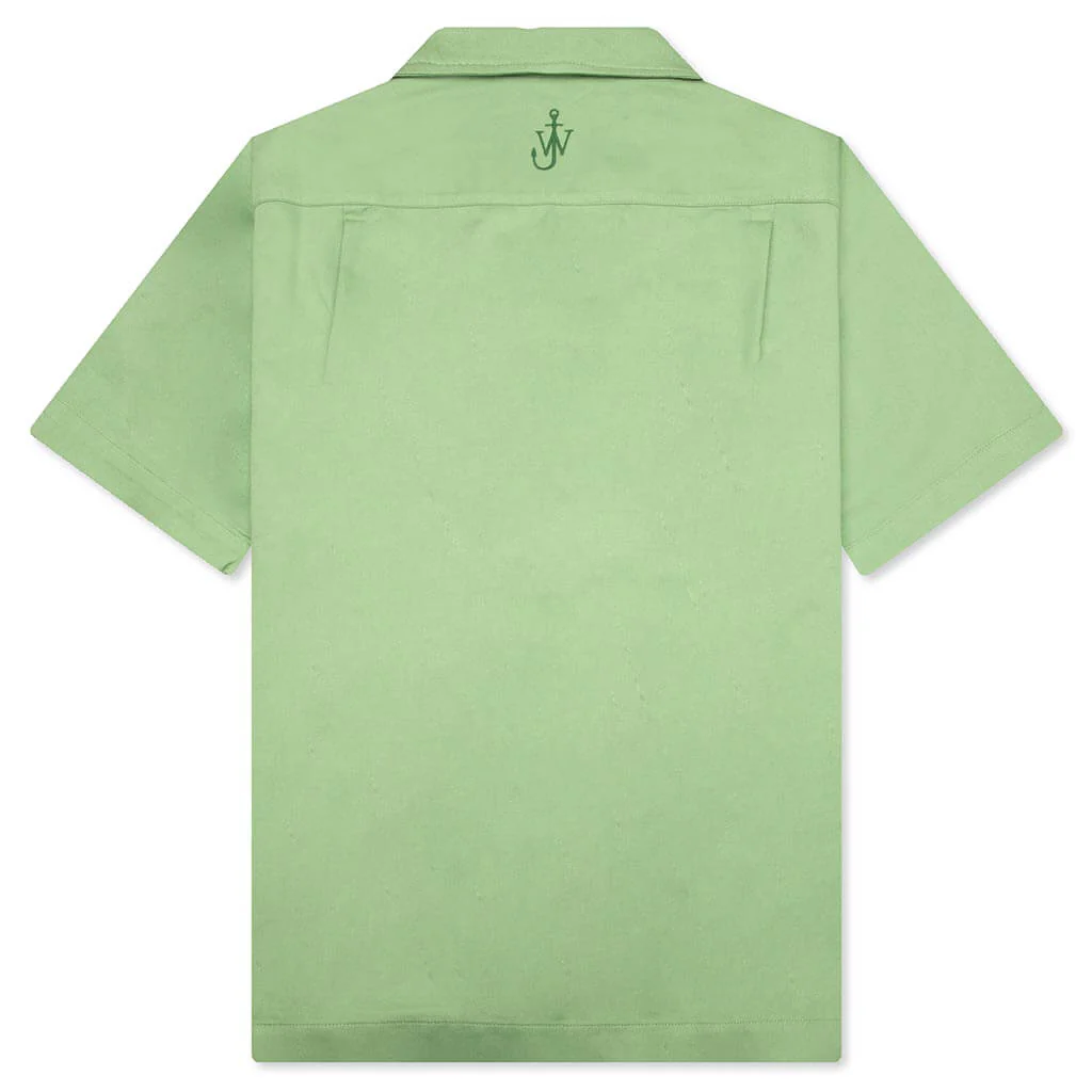 Pol Anglada Print Short Sleeve Shirt - Green - Image 2