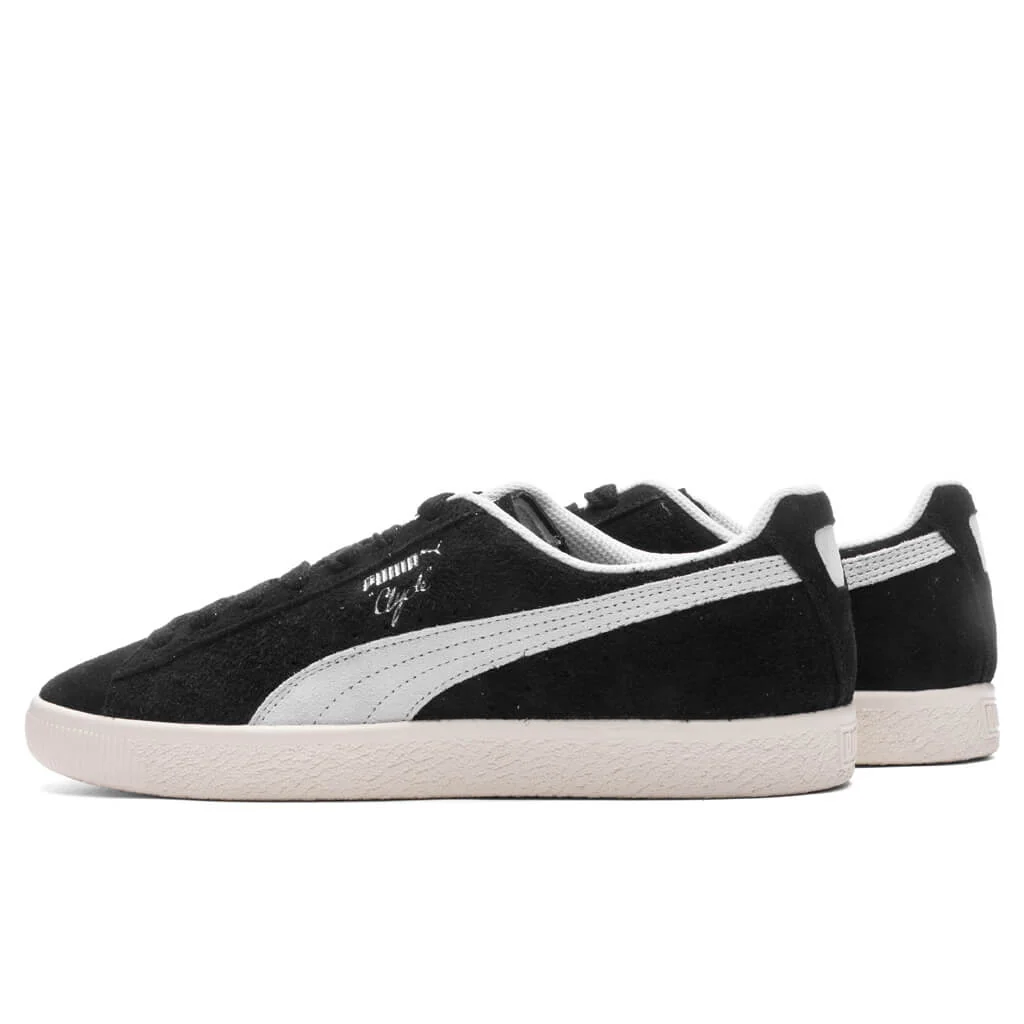 Clyde Hairy Suede - Black/Frosted Ivory - Image 3