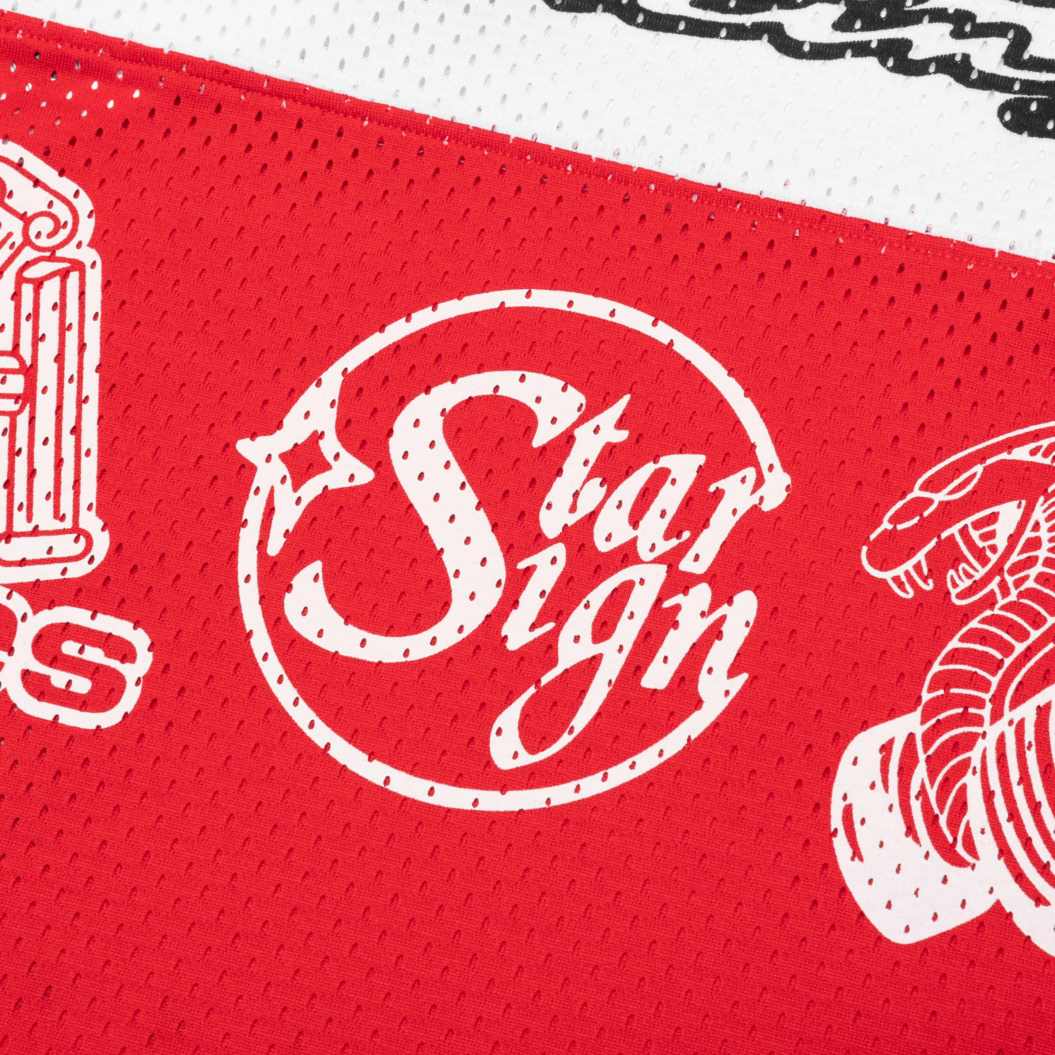 Puma x Aries Mesh Long Sleeve - Red - Image 6