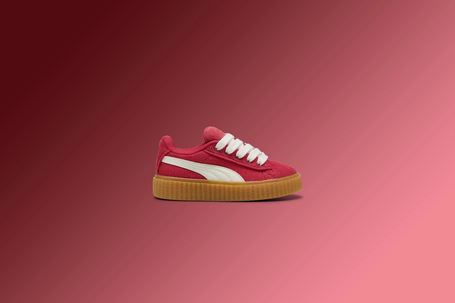 Puma x Fenty Creeper Phatty Corduroy (TD) - Club Red/Warm White/Gum - Image 5