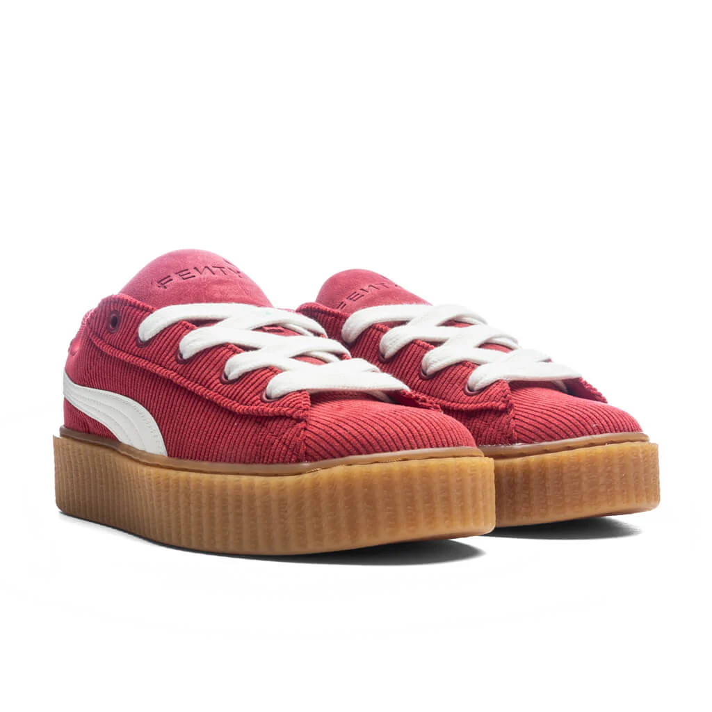 Puma x Fenty Creeper Phatty Corduroy (GS) - Club Red/Warm White/Gum - Image 2