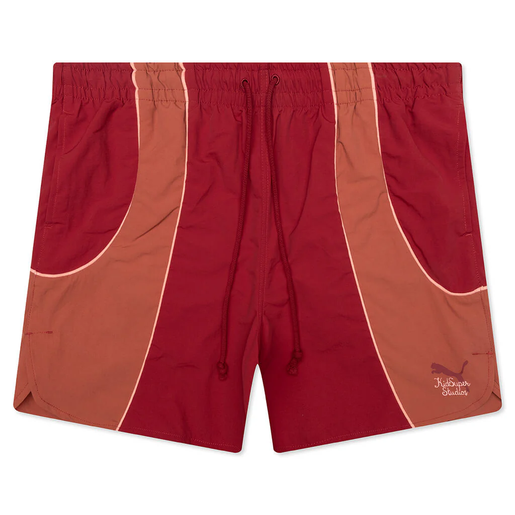 Puma x KidSuper Shorts - Dark Crimson