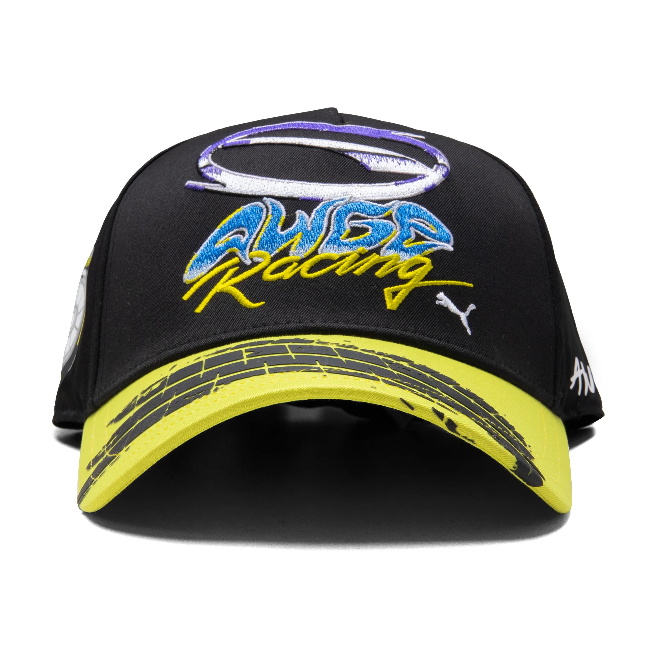 Puma x A$AP Rocky AWGE Racing Cap - Black/Lime Sheen