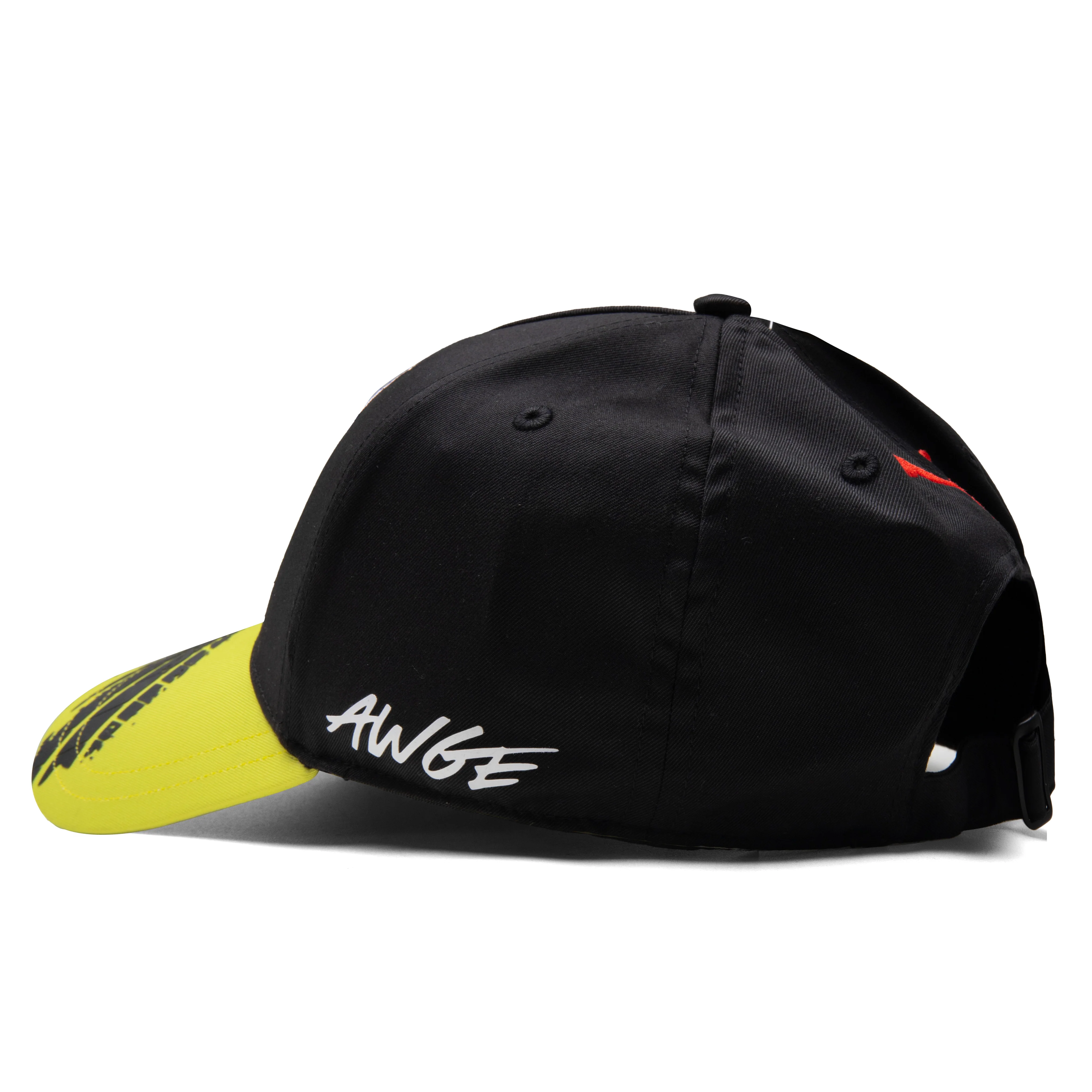 Puma x A$AP Rocky AWGE Racing Cap - Black/Lime Sheen - Image 4