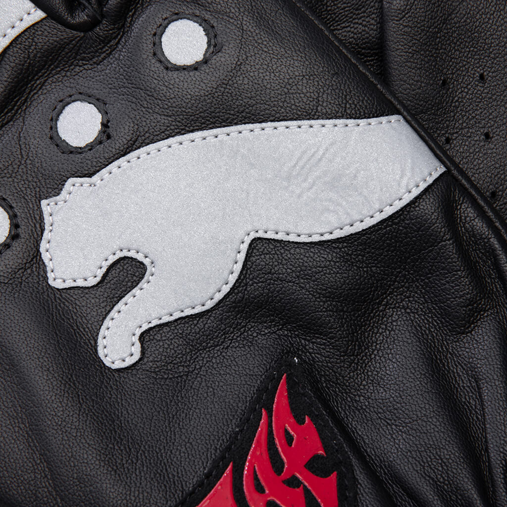 Puma x A$AP Rocky Driving Gloves - Black/Fierce Red - Image 4