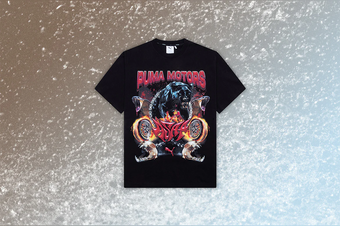 Puma x A$AP Rocky Motors Tee - Black - Image 4