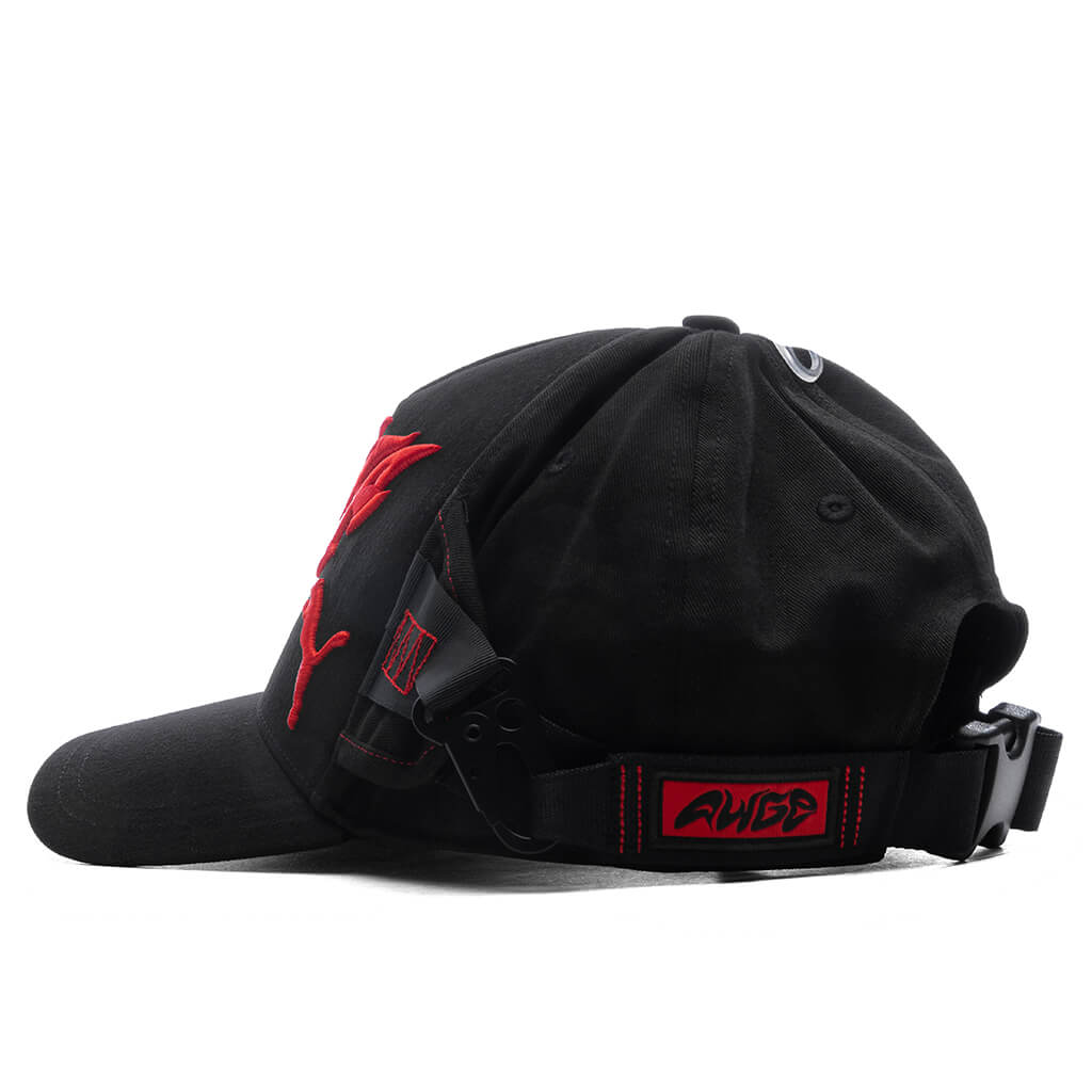 Puma x A$AP Rocky Seatbelt Cap - Black/Fierce Red - Image 4