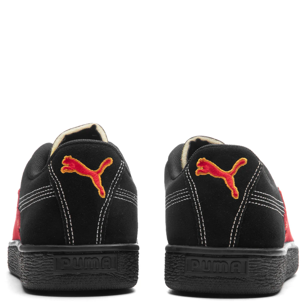 Puma x Butter Goods Suede Classic - Black/Red - Image 4