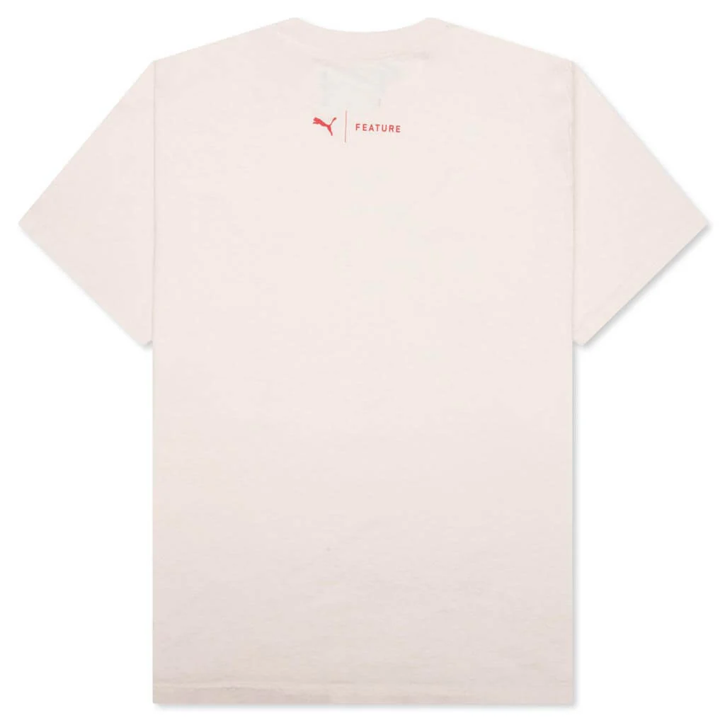 Puma x Feature Racing Tee - Cannoli Cream - Image 2