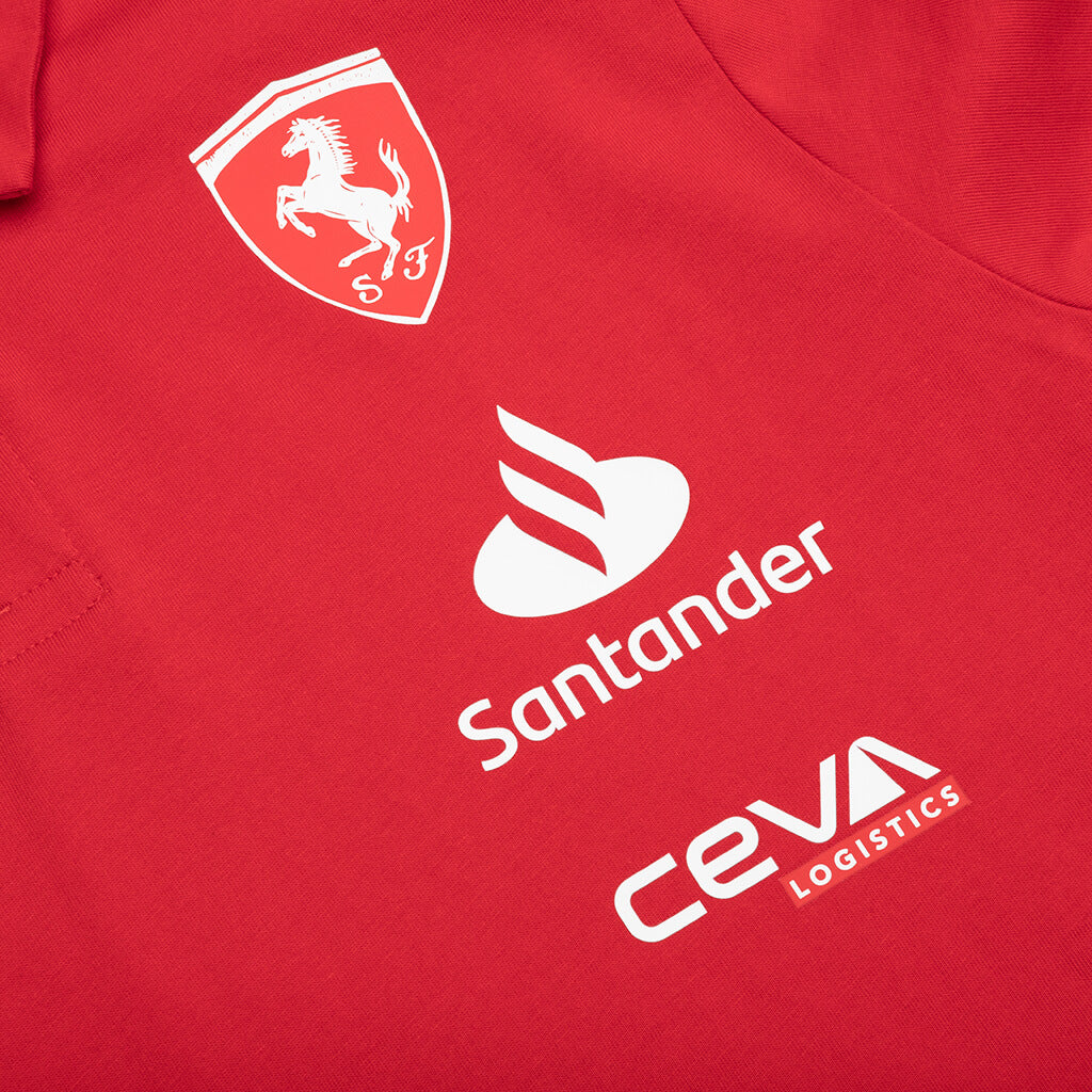 Puma x Joshua Vides for Scuderia Ferrari Replica Polo - Rosso Corsa - Image 3