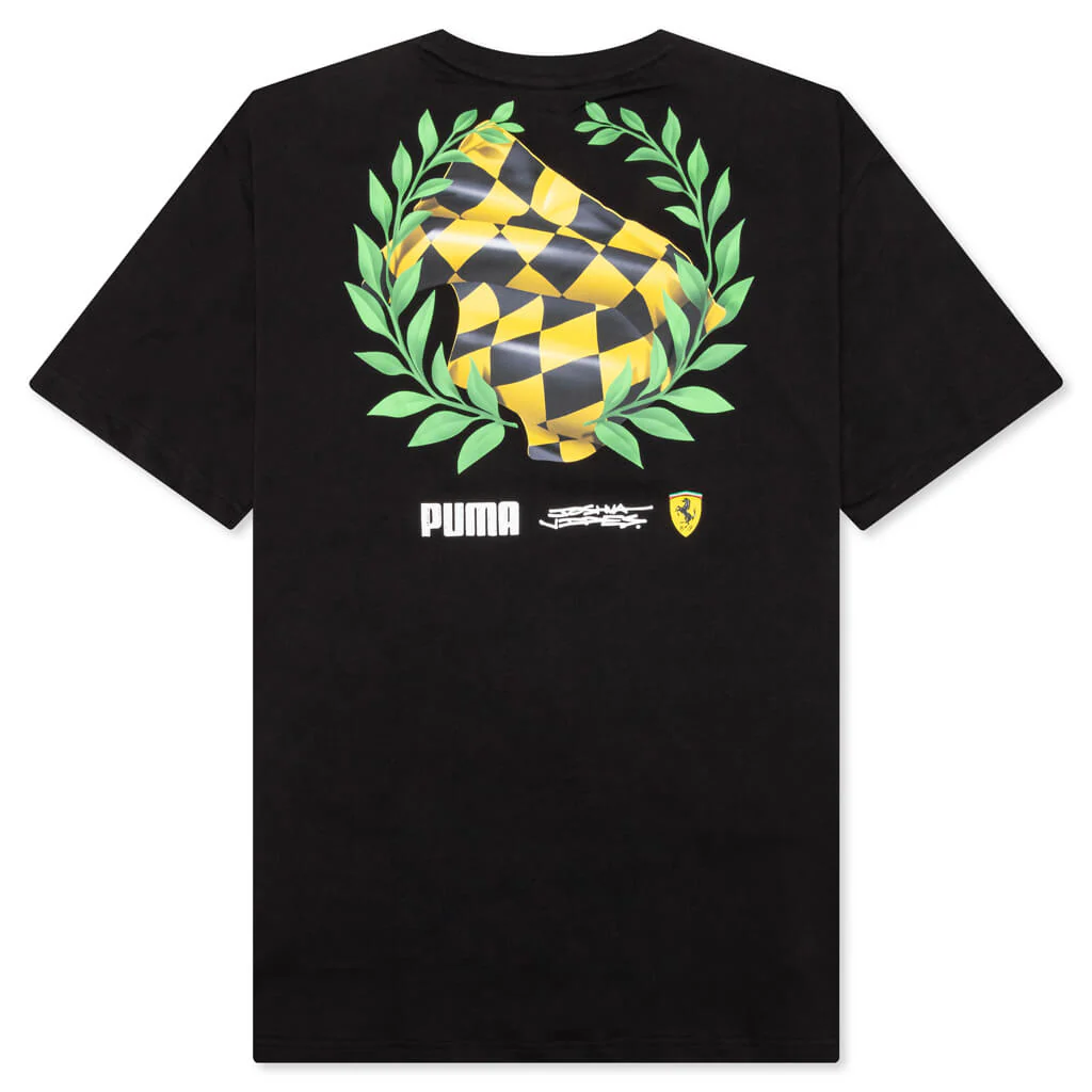 Puma x Joshua Vides Ferrari Tee - Black - Image 2