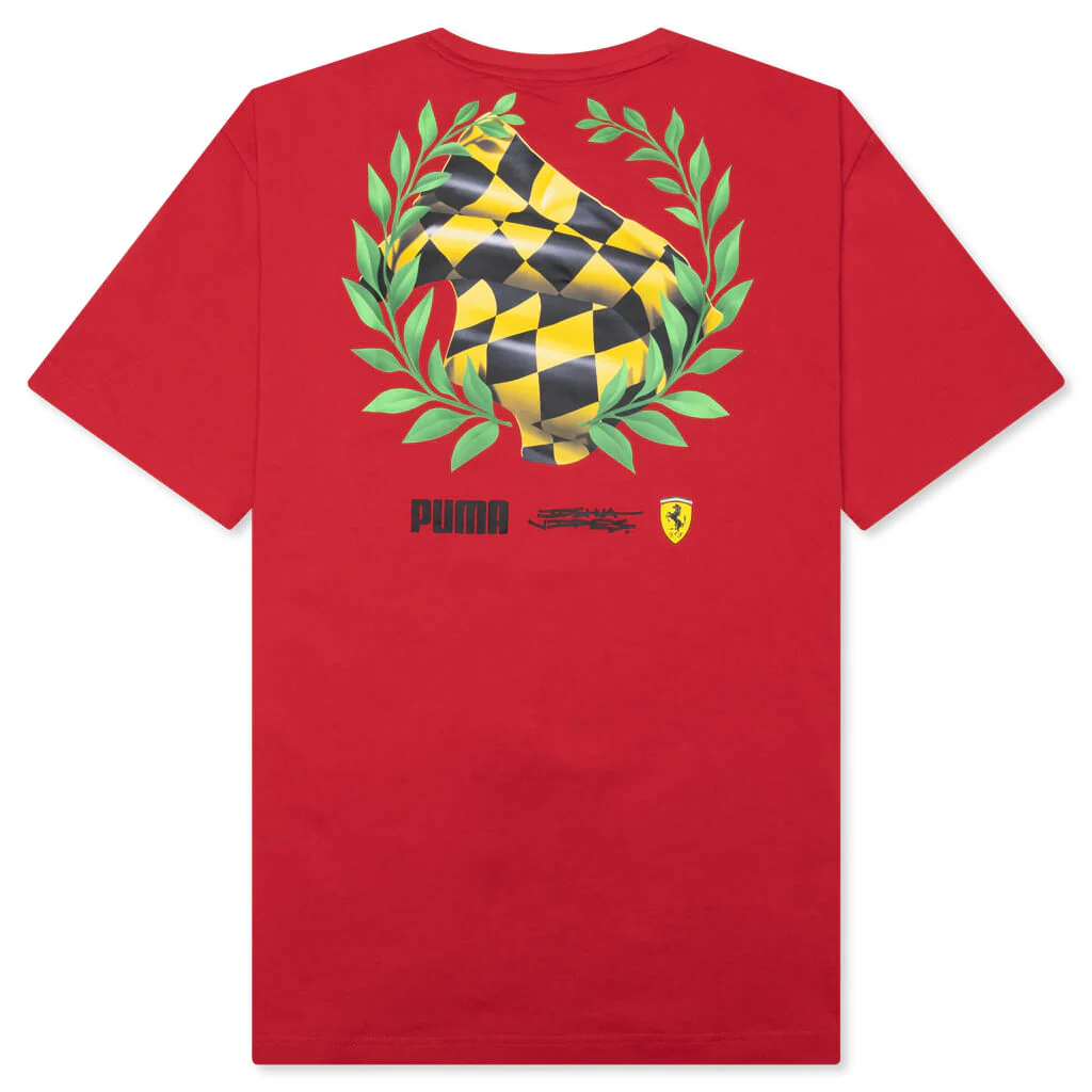 Puma x Joshua Vides Ferrari Tee - Red - Image 2