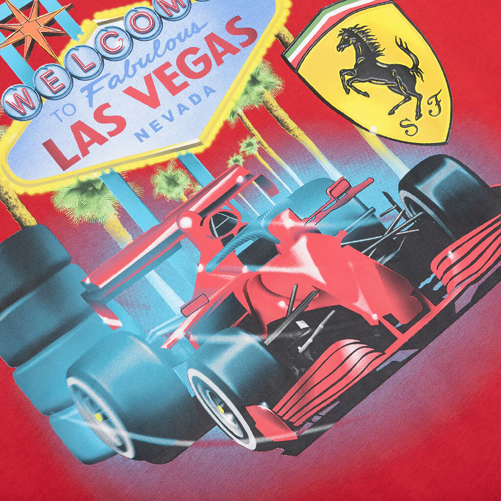 Puma x Joshua Vides Ferrari Tee - Red - Image 3