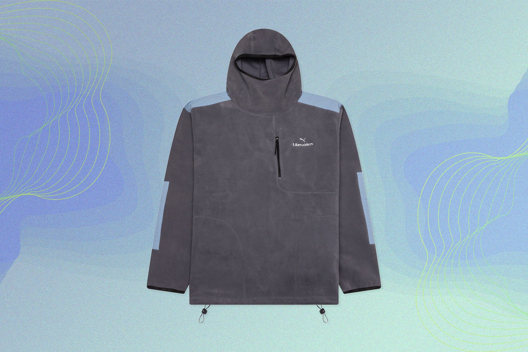 Puma x Liberaiders Balaclava Hoodie - Galactic Gray - Image 6
