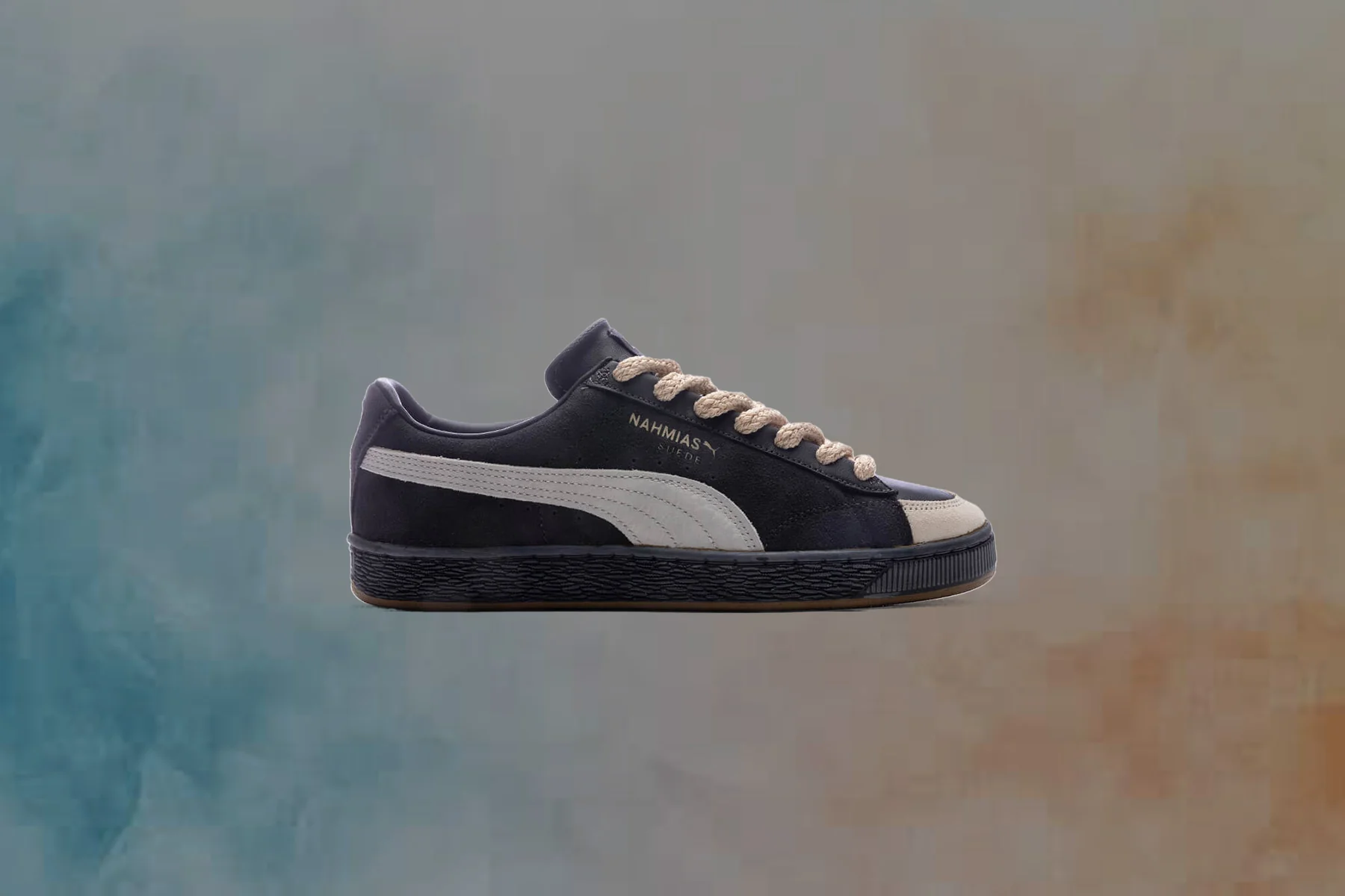 PUMA x Nahmias Suede Vintage - Flat Dark Gray/Vapor Gray/Honey Butter - Image 5