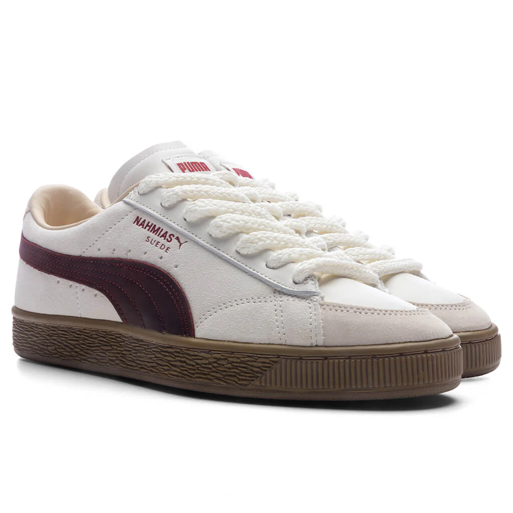 PUMA x Nahmias Suede Vintage - Warm White/Archive Gold/For All Time Red - Image 2