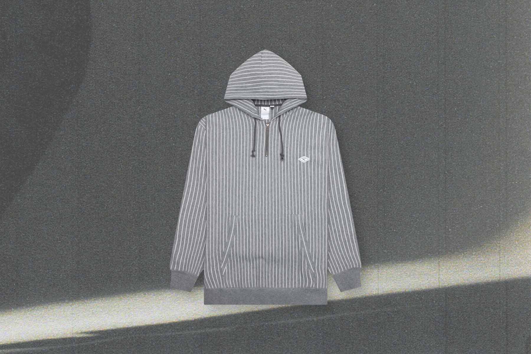 Puma x Nanamica Striped Hoodie - Grey - Image 6