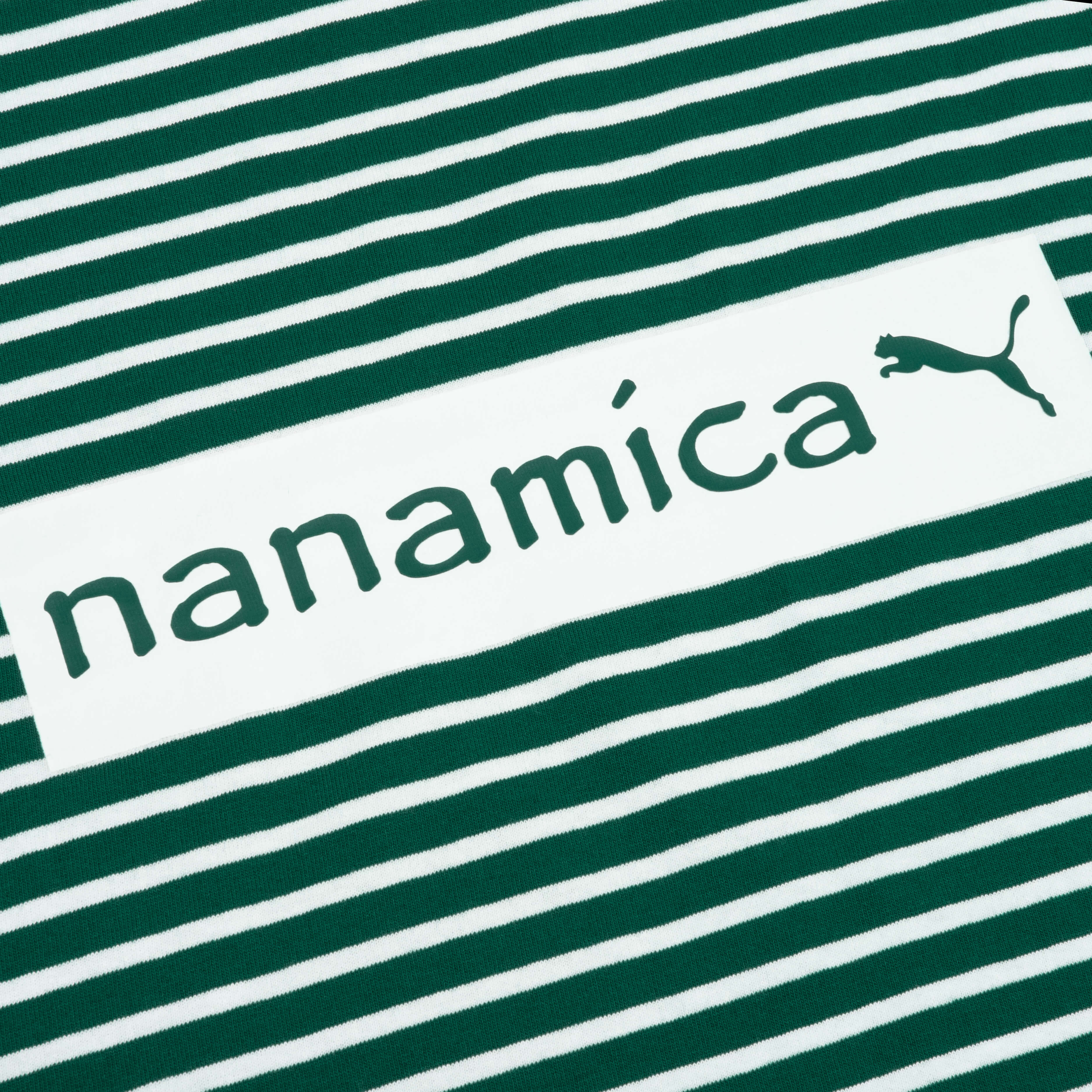 Puma x Nanamica Striped Tee - Green - Image 4