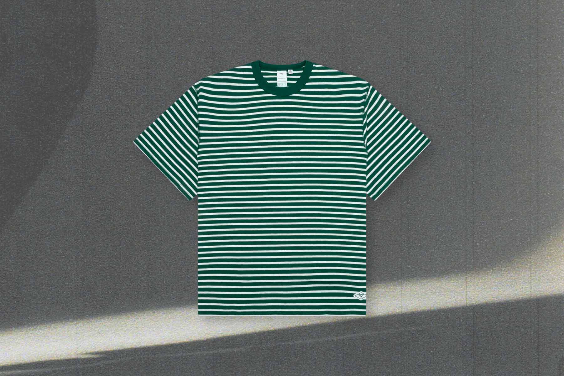Puma x Nanamica Striped Tee - Green - Image 5