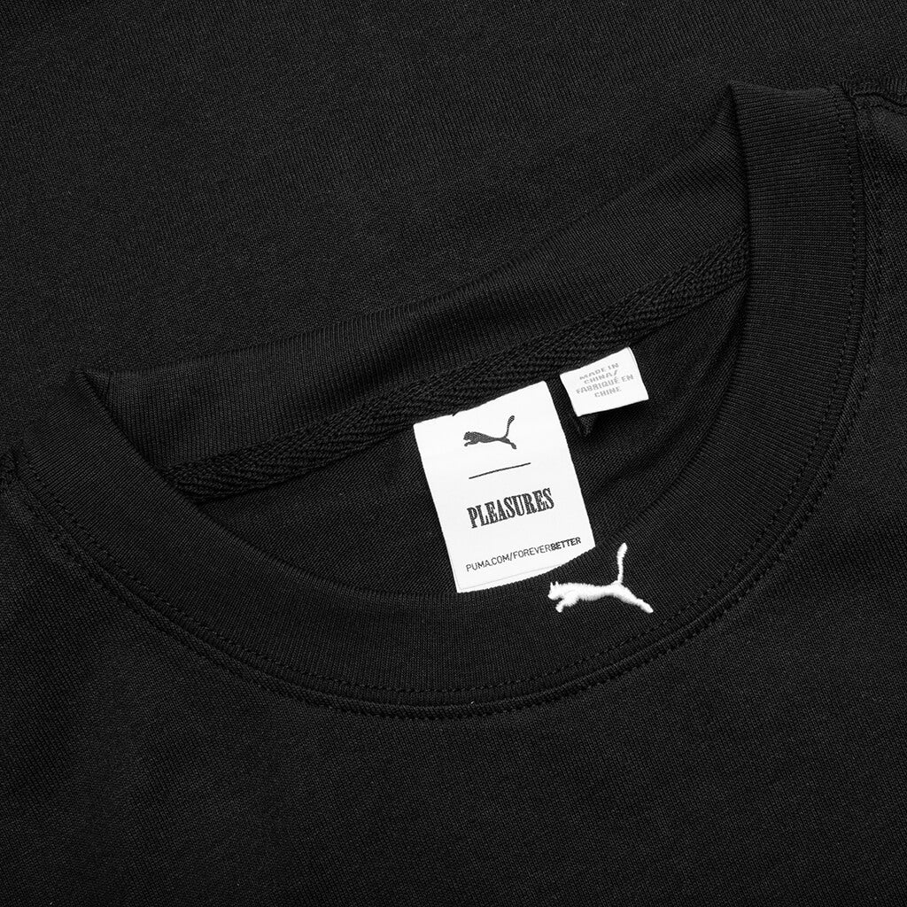 Puma x Pleasures Typo Tee - Black - Image 3
