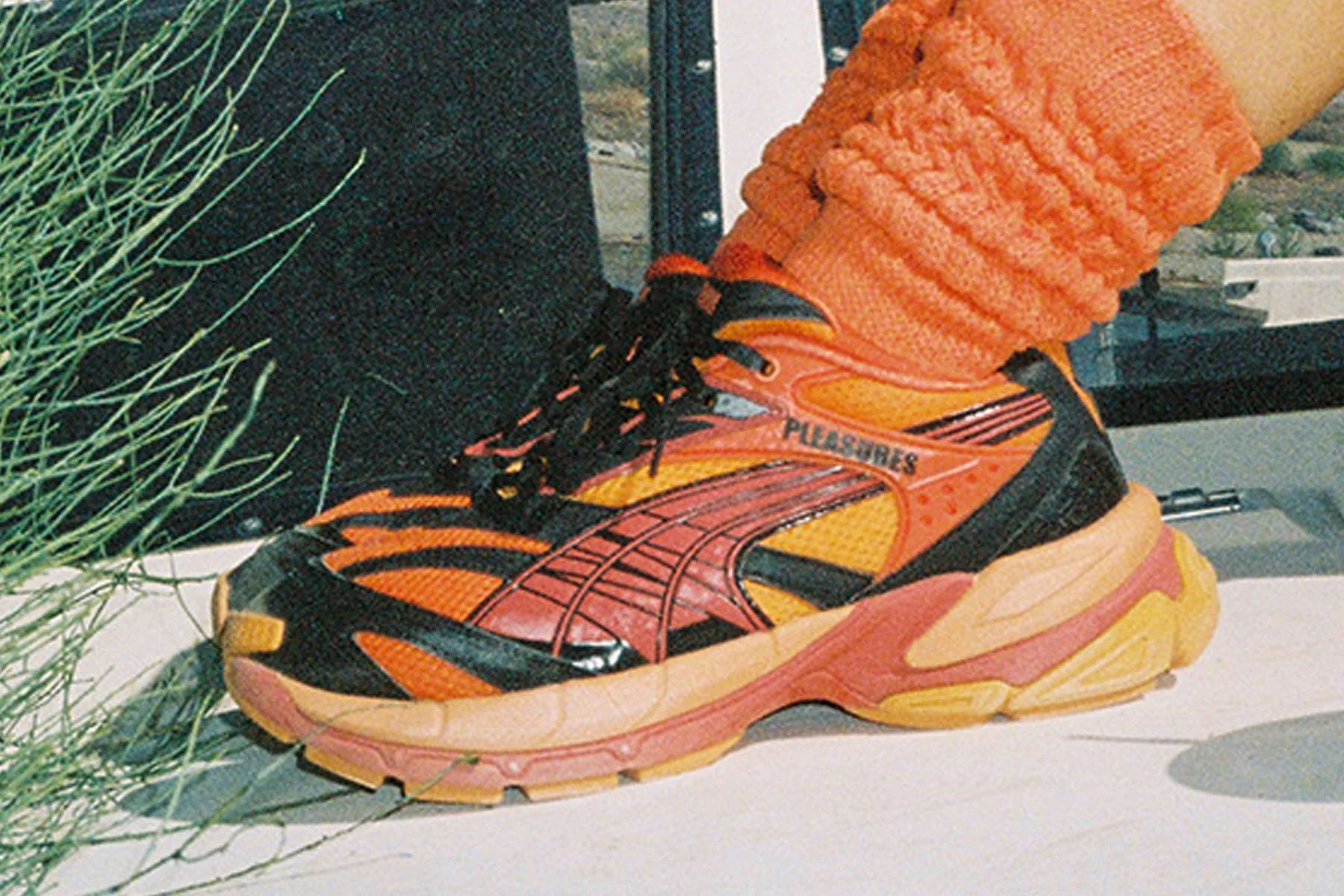 Puma x Pleasures Velophasis Layers - Cayenne Pepper/Astro Red - Image 5