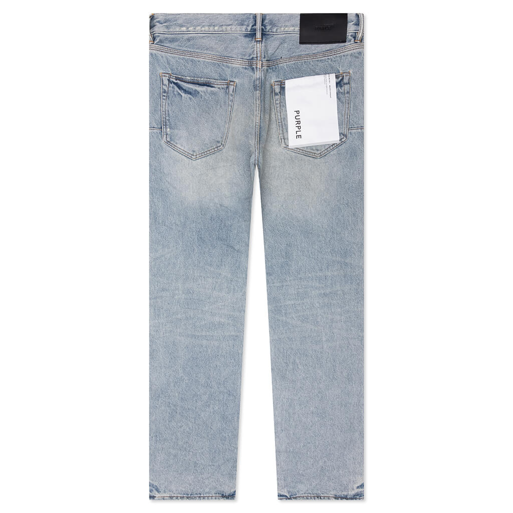 Knee Blowout Dirty Jeans - Light Indigo - Image 2