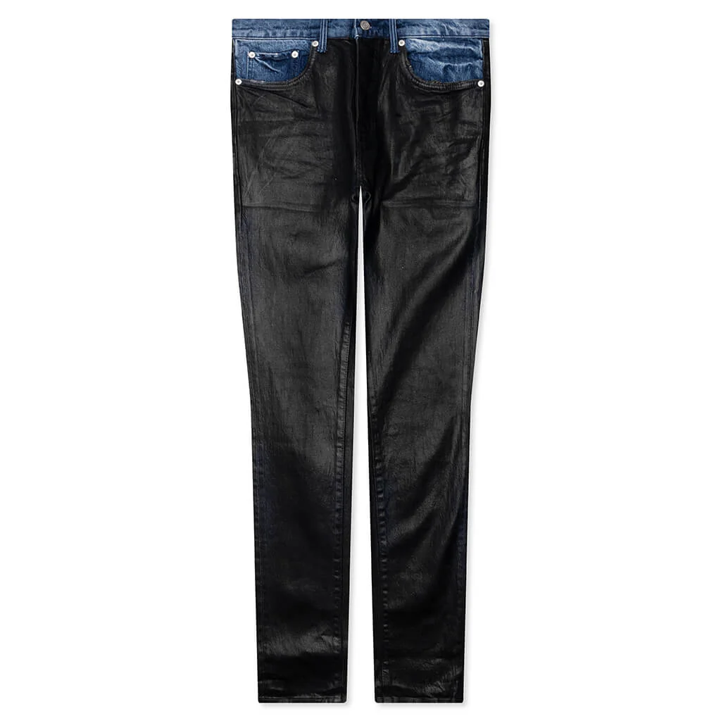 Skinny Coated Indigo - Black