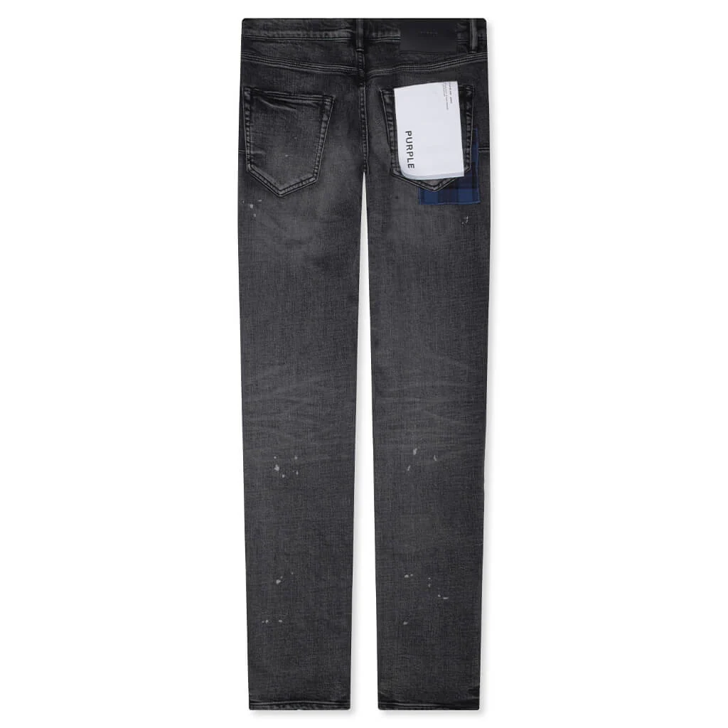 Skinny Plaid Patch - Black - Image 2