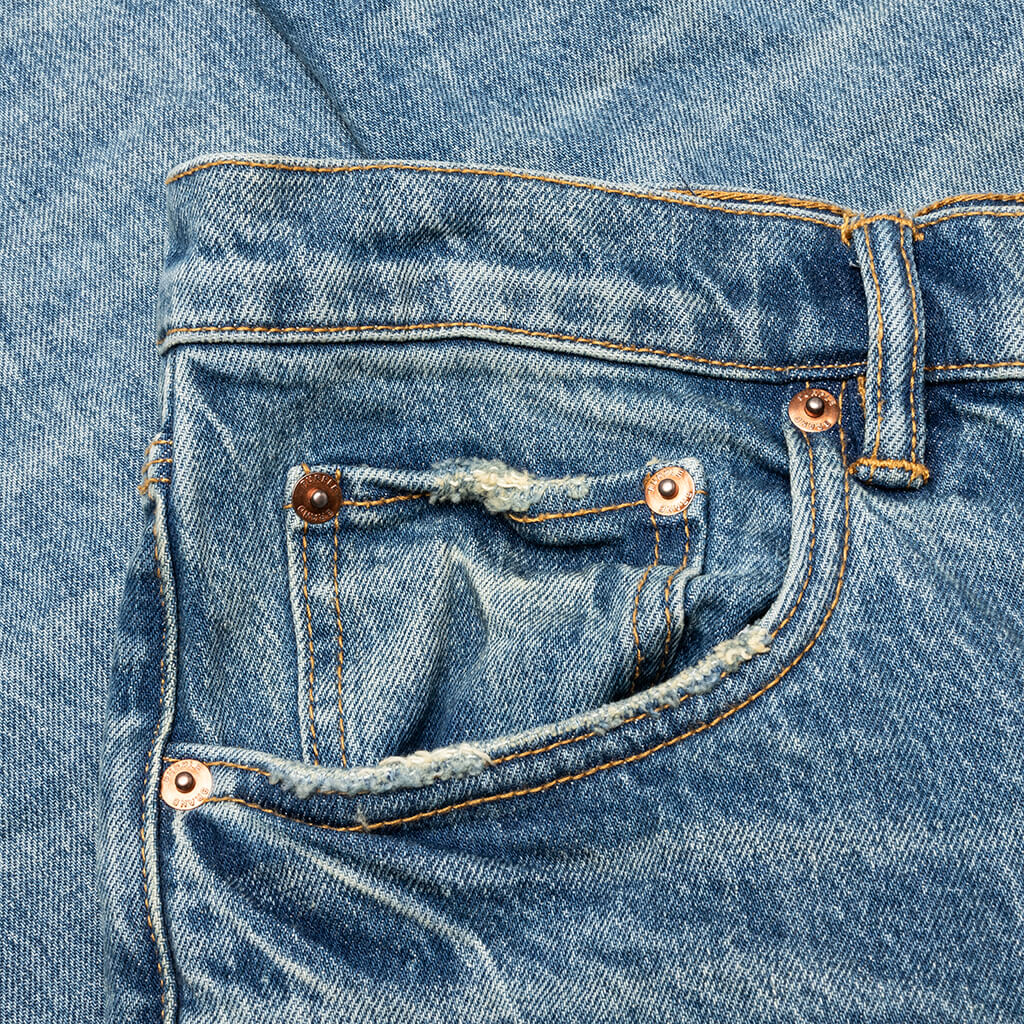Vintage Aged Indigo Blowout - Mid Indigo - Image 3