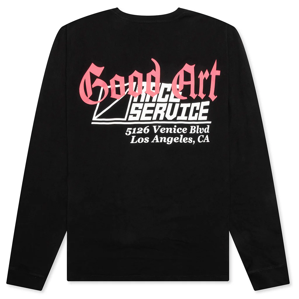 Race Service x Goodart L/S T-Shirt - Black - Image 2