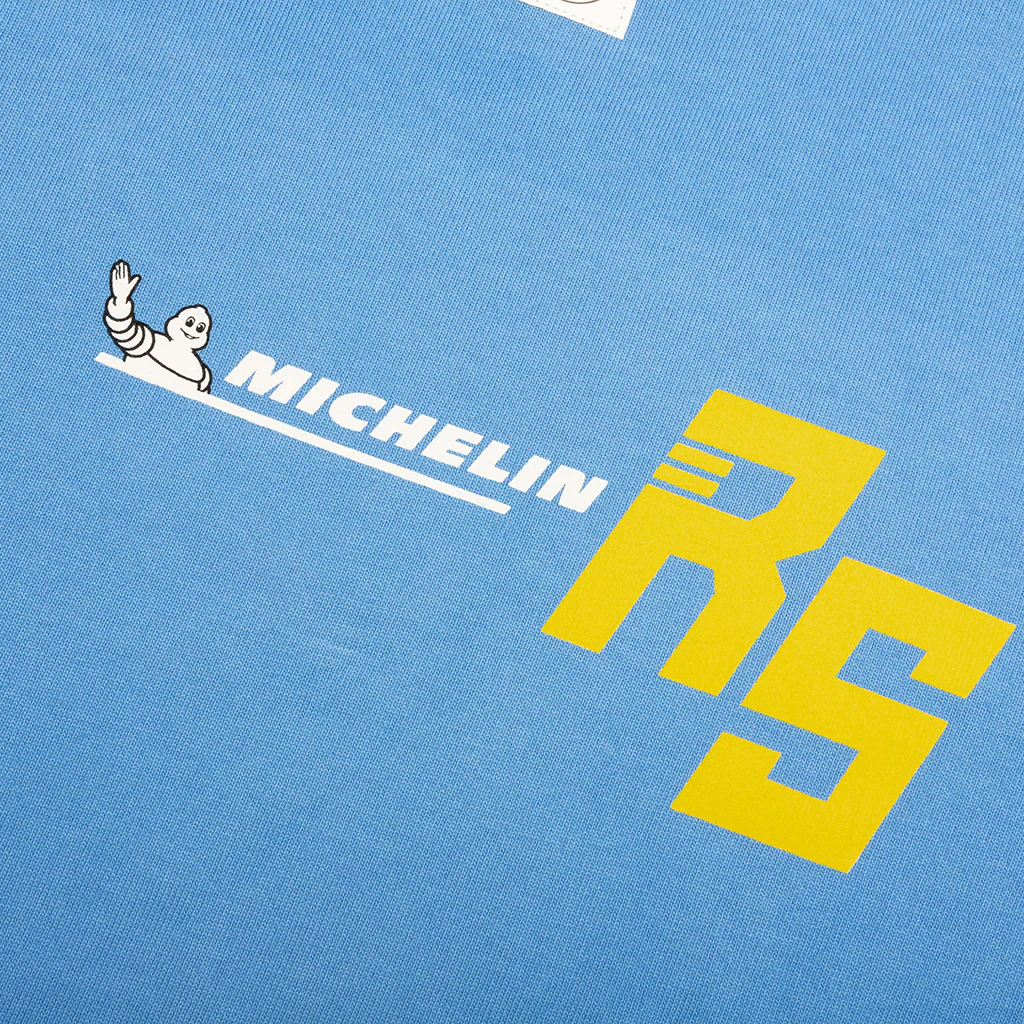 Race Service x Michelin Cropped L/S T-Shirt - Blue - Image 4