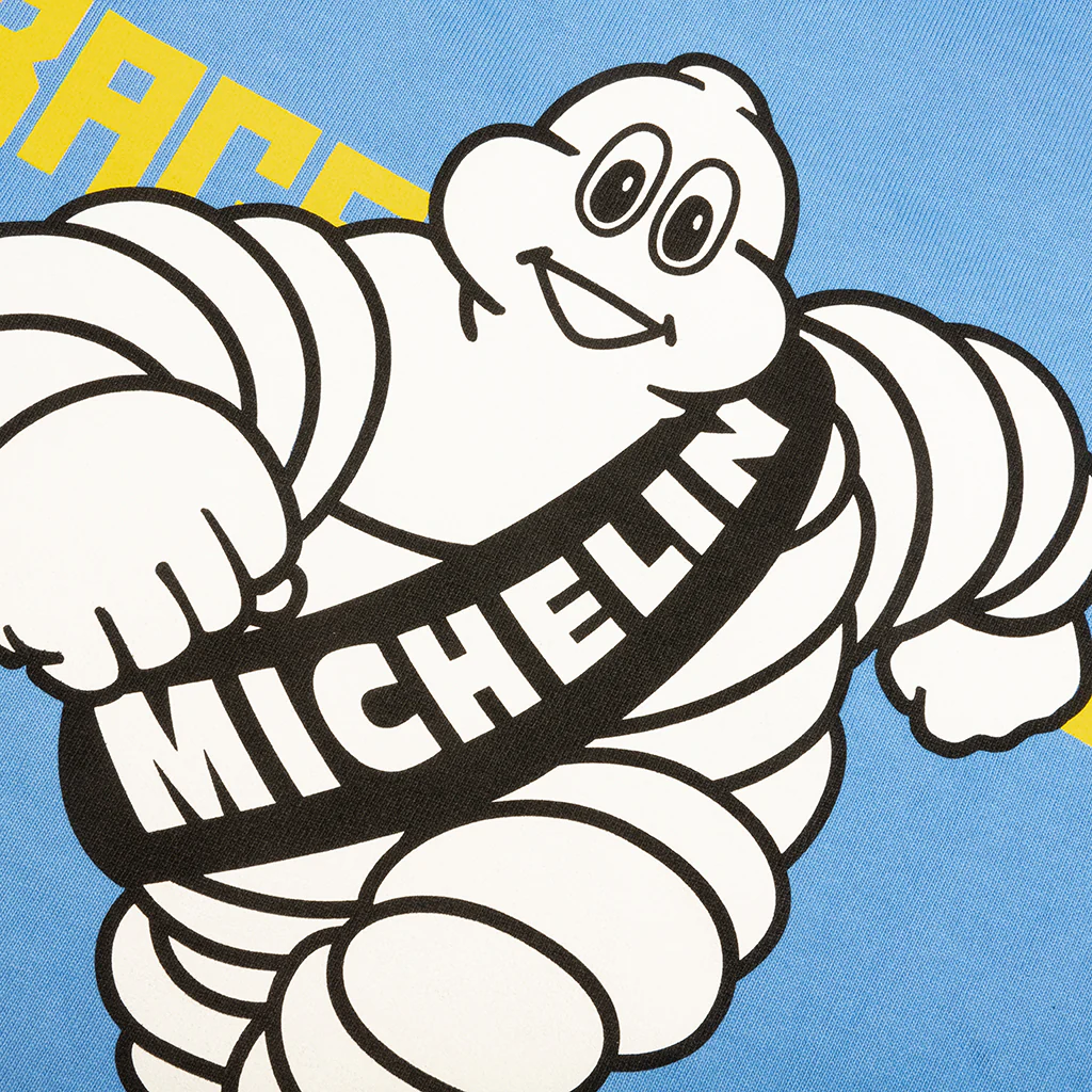 Race Service x Michelin Cropped L/S T-Shirt - Blue - Image 5