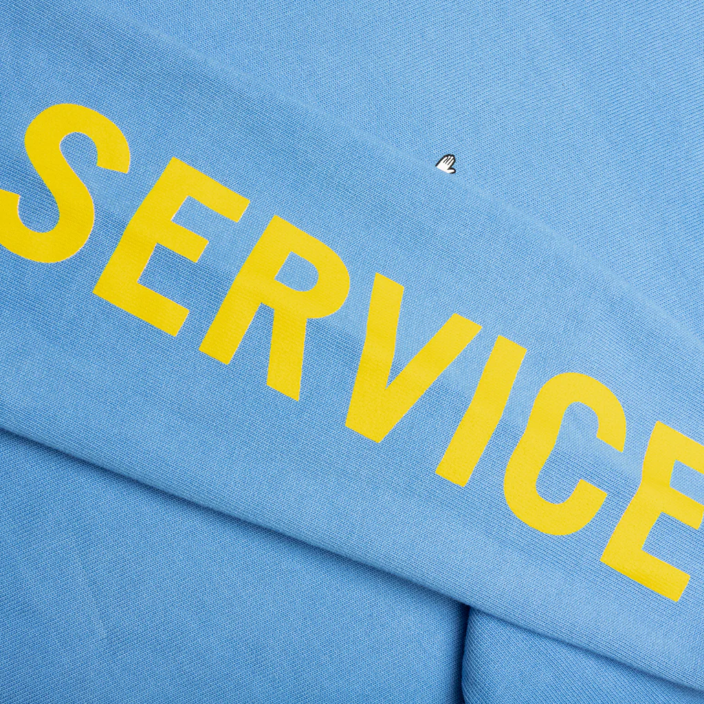 Race Service x Michelin Cropped L/S T-Shirt - Blue - Image 7
