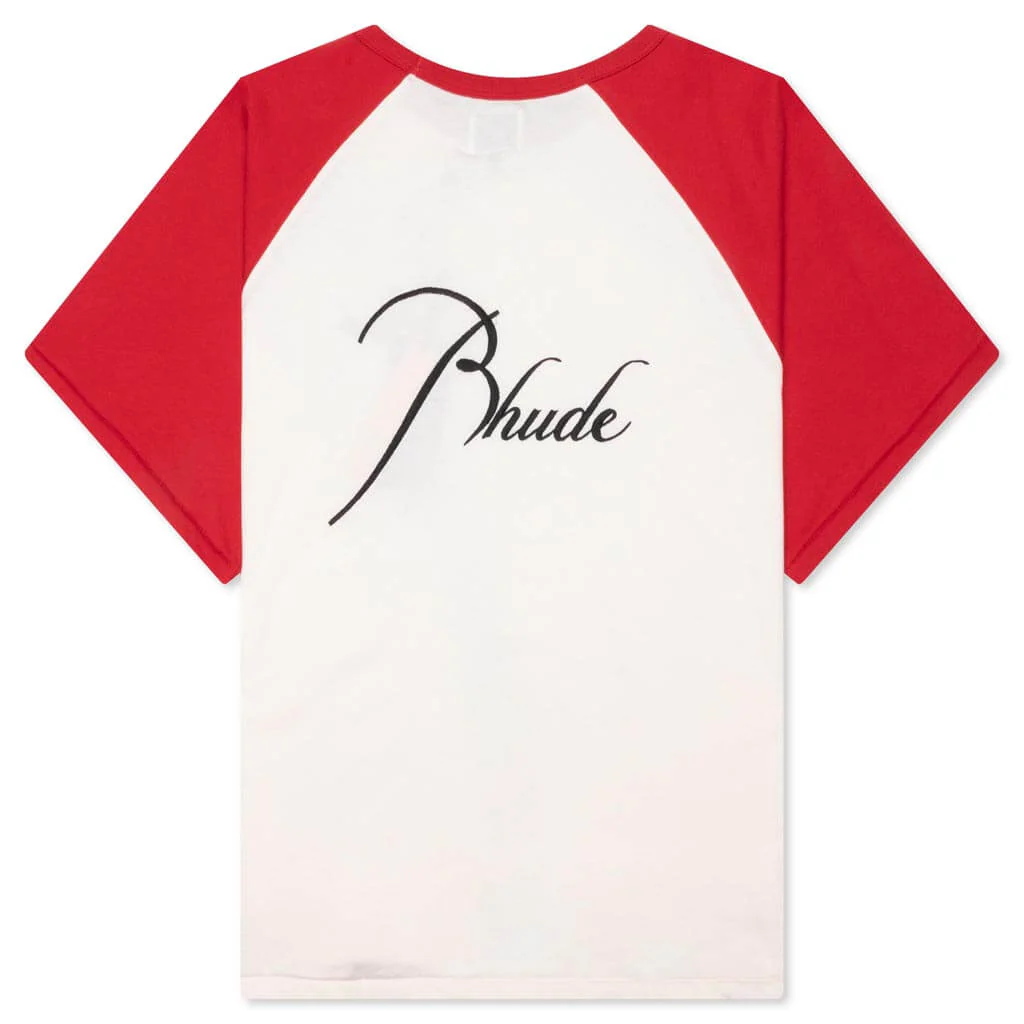 Raglan Tee - Vintage Red - Image 2