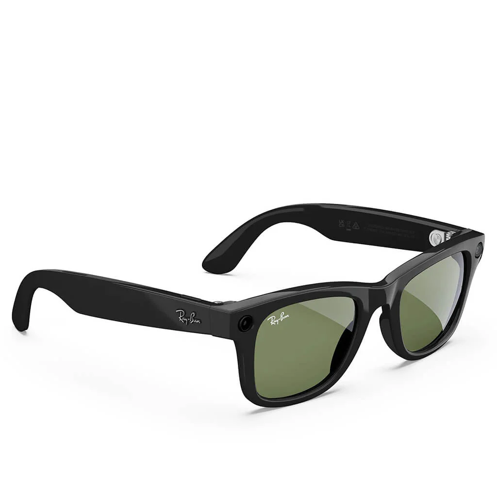 Meta Wayfarer - Shiny Black/G-15 Green - Image 2