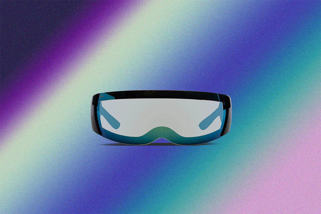 Ray-Ban x A$AP Rocky Ultra Wrap 002 - Black/Light Grey Mirror Blue - Image 4
