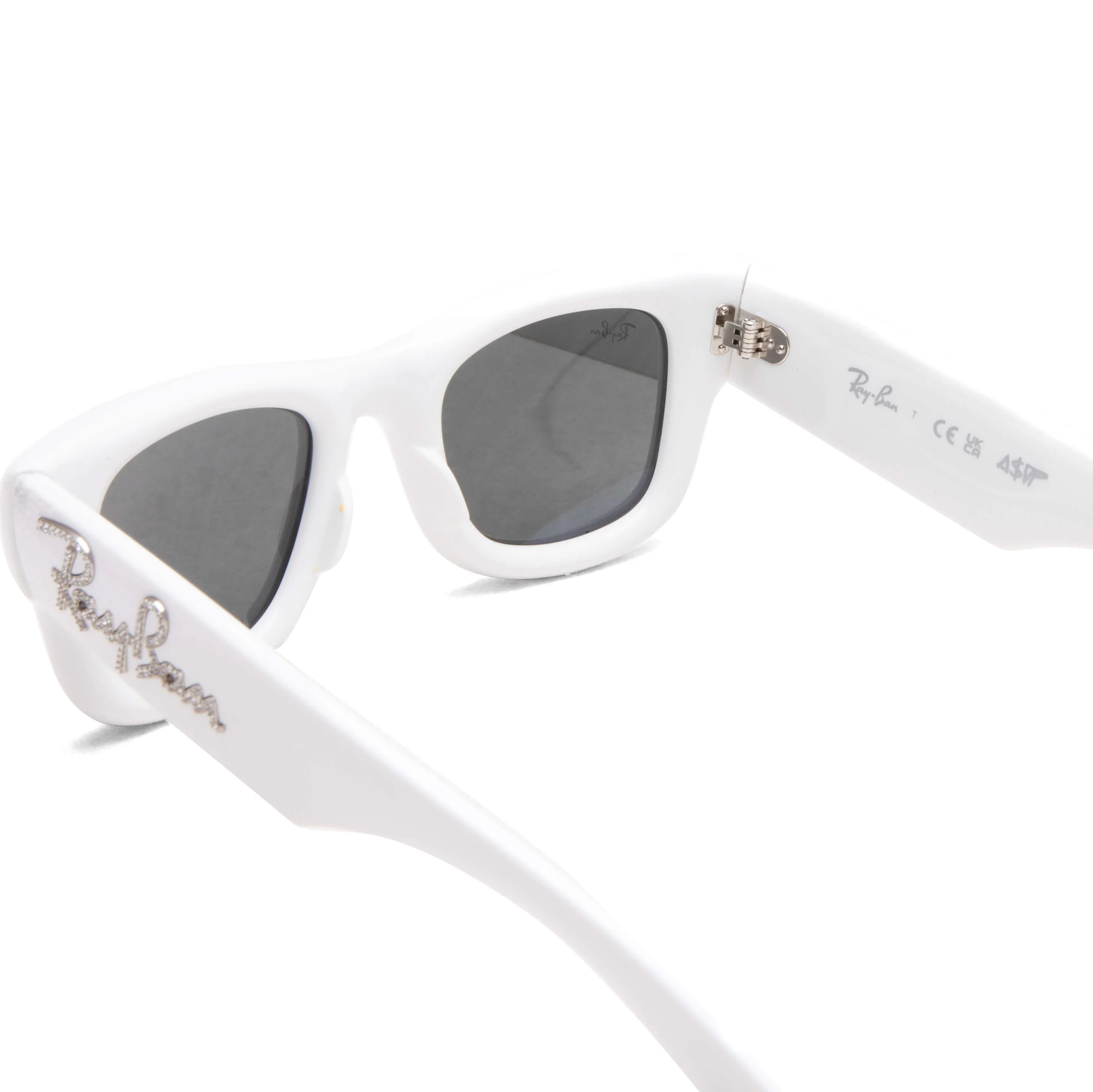 Ray-Ban x A$AP Rocky Wayfarer Puffer Crystal Edition - White/Strass - Image 3
