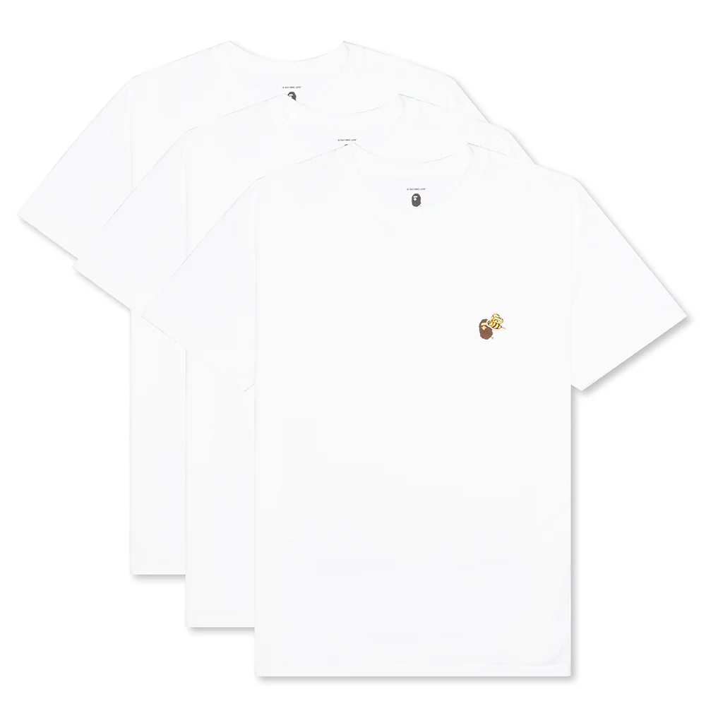 Readymade x A Bathing Ape 3PC Tees - White