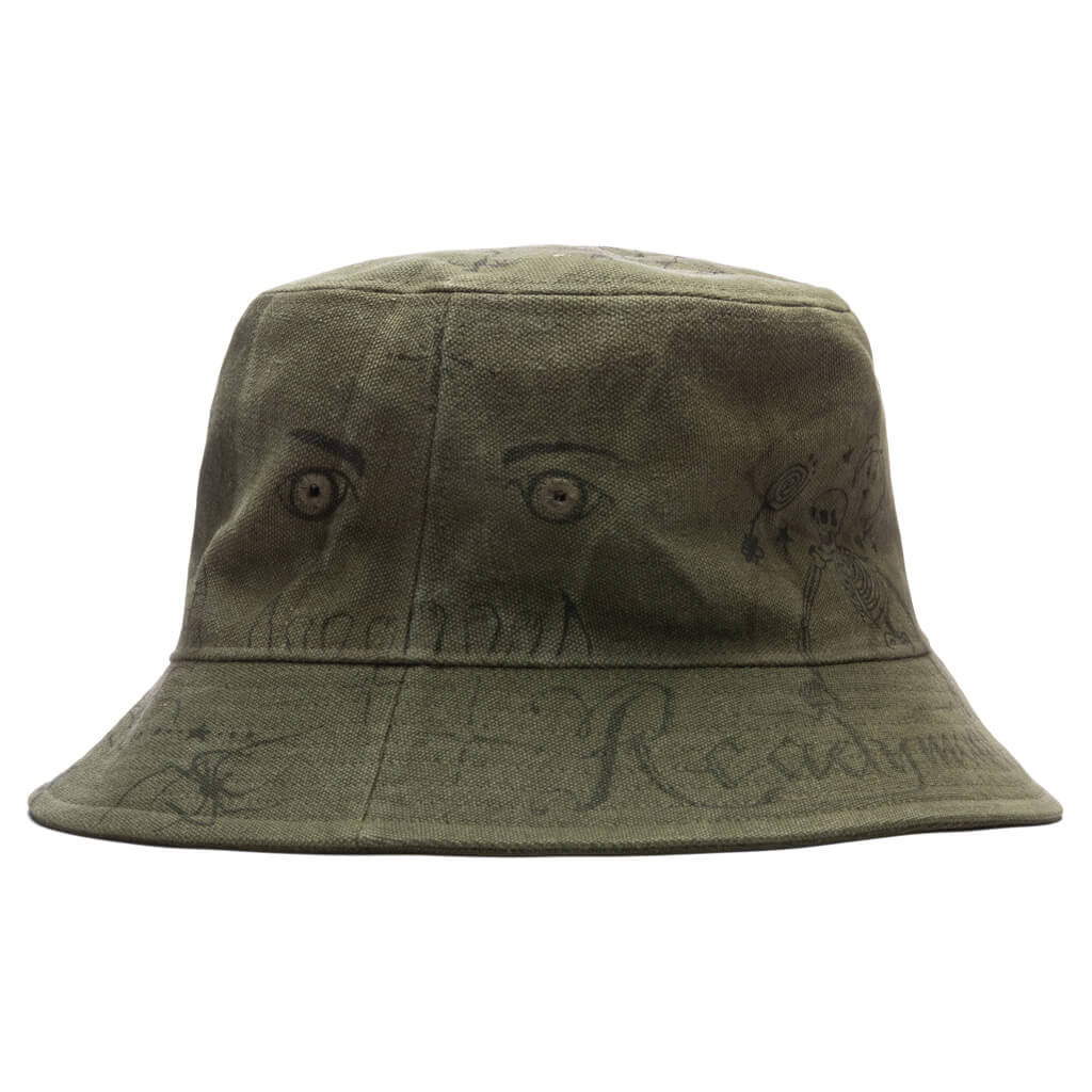 Readymade x Dr. Woo Tattoo Bucket Hat - Green - Image 2
