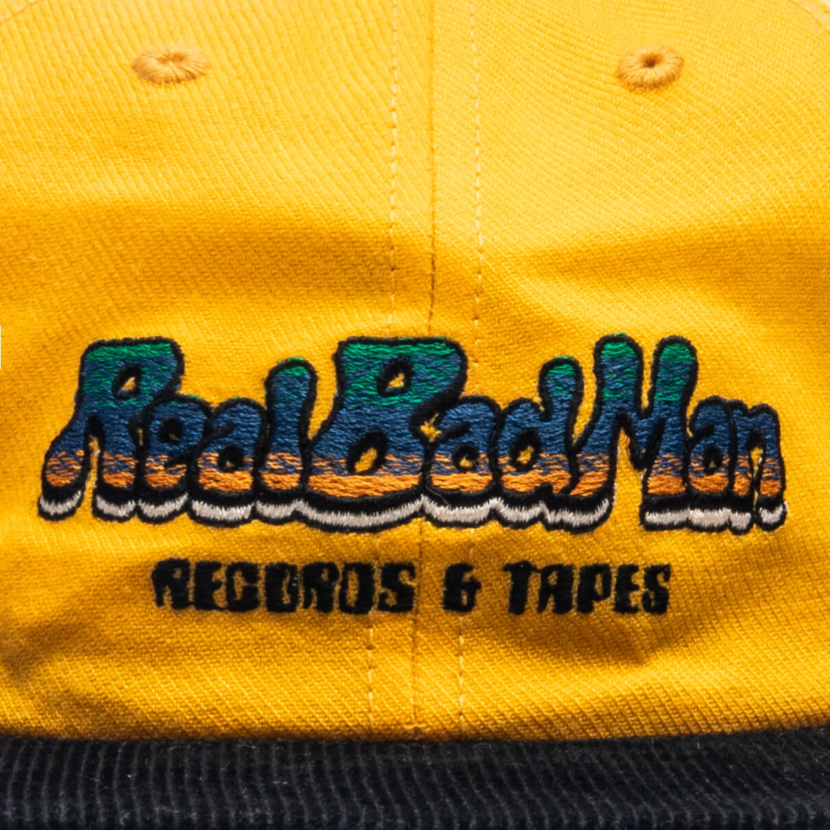 Records & Tapes 6 Panel Cap - Yellow - Image 2