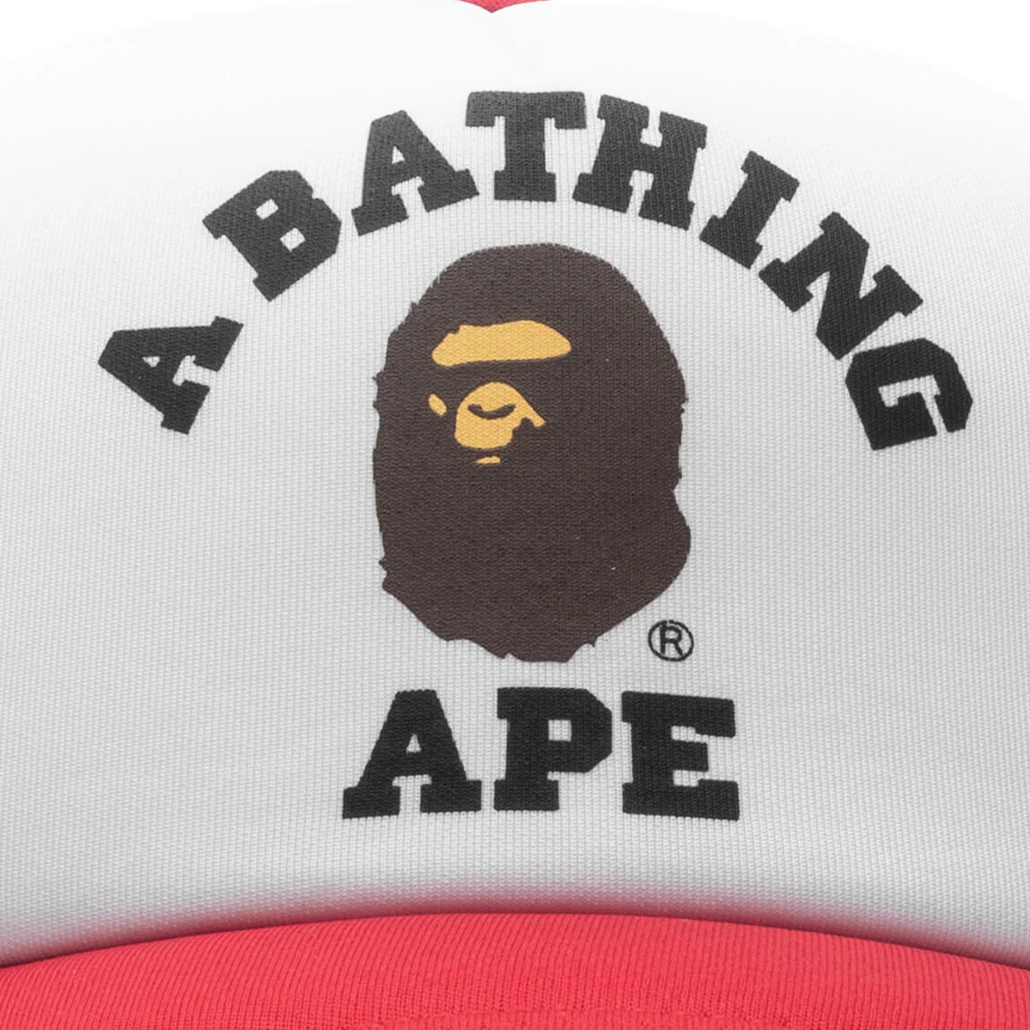 College Mesh Cap - Red - Image 2