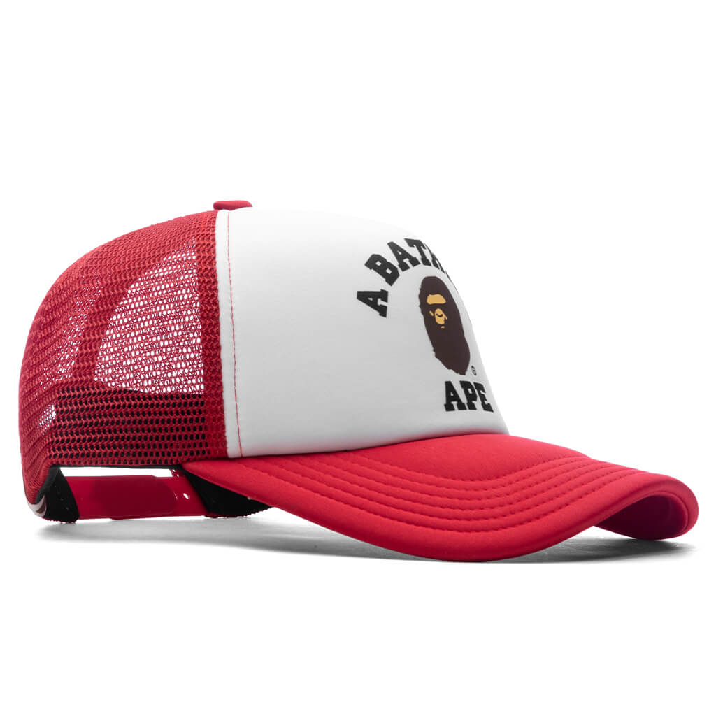 College Mesh Cap - Red - Image 3
