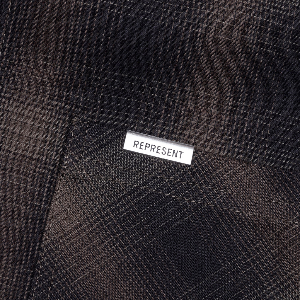 Bonded Reversible Check Shirt - Nero - Image 5