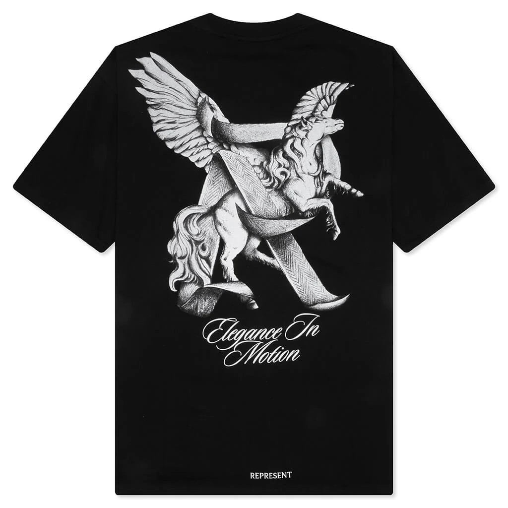 Elegance In Motion T-Shirt - Jet Black - Image 2