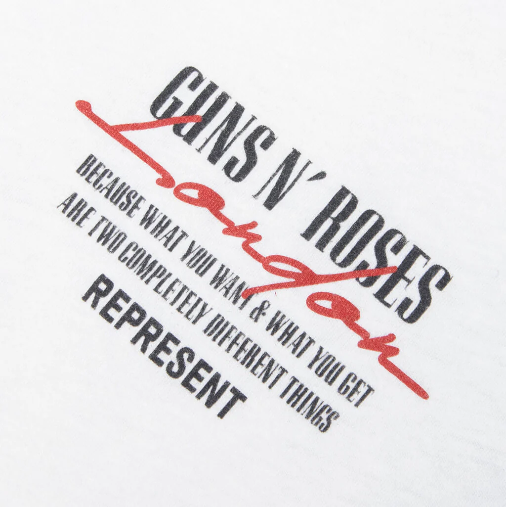 Represent x Guns N' Roses Tour T-Shirt - Flat White - Image 3